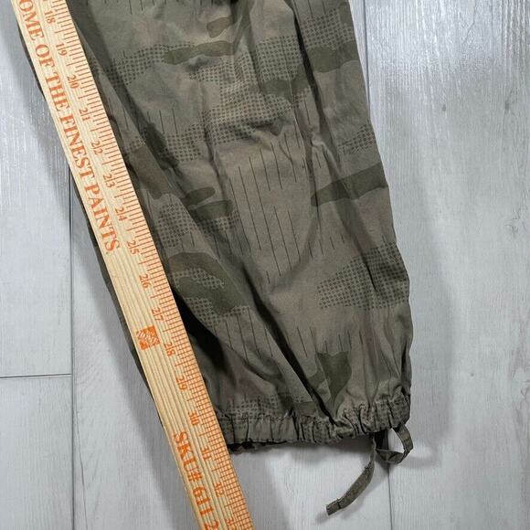 Stussy Men's 34x31 Camo Cargo Pants Beige Green 6 Pocket Drawstring - Picture 16 of 16